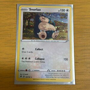 Pokémon Snorlax Card - 141/192 (Cosmos Holo) - Holo Rare - Brand New